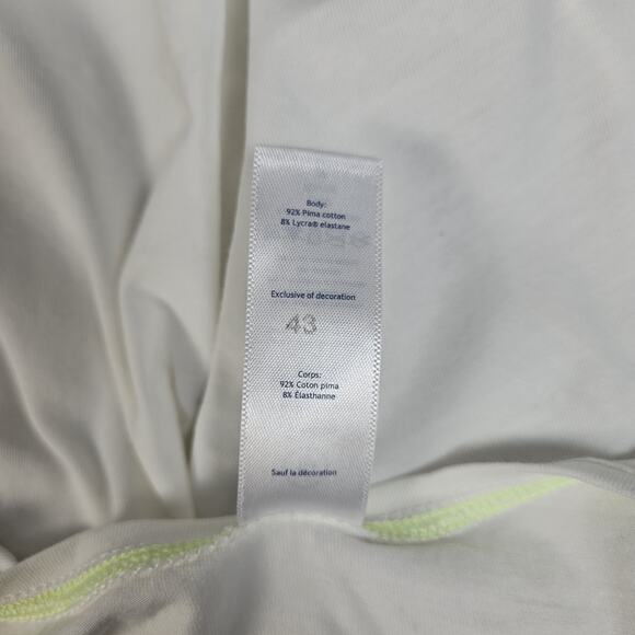 Ivivva Lululemon Girls Shirt Tee Cap Hemmed Sleeve Boxy Side Split Size 10 - Picture 6 of 6